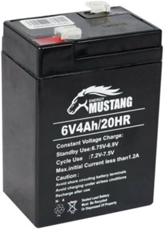 6 Volt 4 Amper Bakımsız Kuru Akü 6v 4 Ah 2021 Üretim Yılı