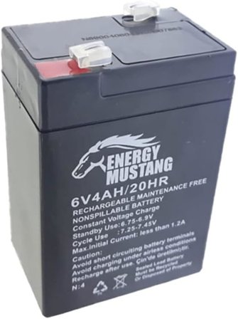 6 Volt 4 Amper Bakımsız Kuru Akü 6v 4 Ah 2021 Üretim Yılı