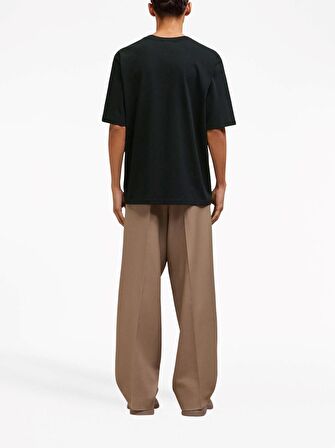 The Champ  Kalp Tasarım Baskılı Siyah Unısex T-Shirt