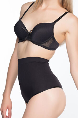 SİYAH MI Emay 2054 Masajlı String Korse