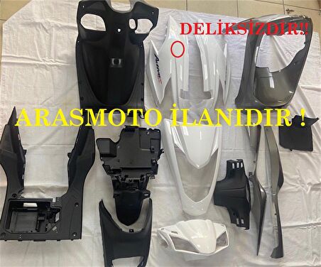 Honda Activa S 125 Kaporta Seti Grenaj Seti 2019 VE 2021 Beyaz ( Kargo Bizden )ARASMOTO