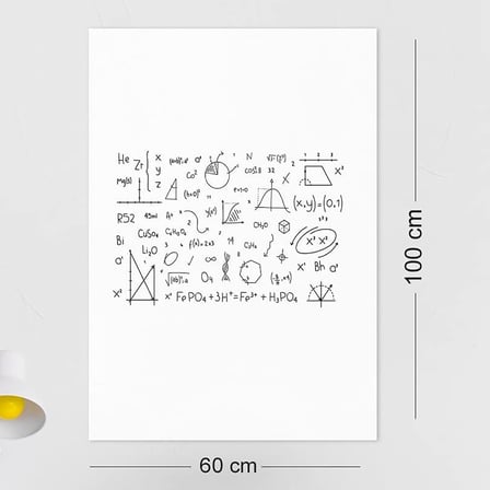 2'li Paket 60x100 cm 1x Beyaz, 1x Şeffaf Yapışkansız Tutunan Statik Pratik Yazı Tahtası, Çok Amaçlı, Duvara, Cama Yapışkansız Tutunur, Ders Çalışma Yazı Tahtası Manyetik Duvar Sticker