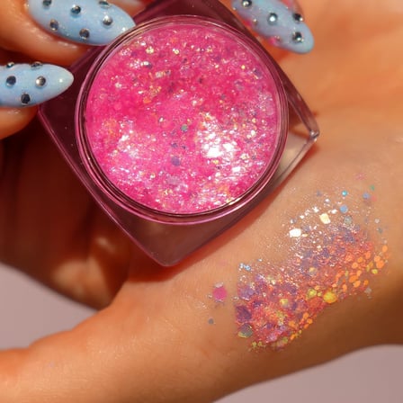 MOV Krem Glitter No:8 Fancy Pink – Festival &amp; Parti İçin Pembe Işıltılı Vücut/Yüz Sim Jeli, Uzun Süre Kalıcı, Tüm Cilt Tipleri İçin – 6 g
