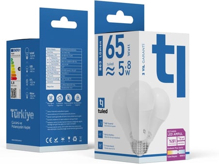 Redeem Plus A60A E27 LED Ampul, Titreşimsiz, Göz Konforu, 863 Lümen, Beyazı, 5000 Kelvin