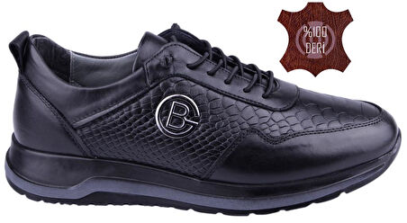 Hakiki Deri • Özel Dokulu Tasarım • Ortopedik Ultra Hafif Erkek Ayakkabı (Premium Serisi)