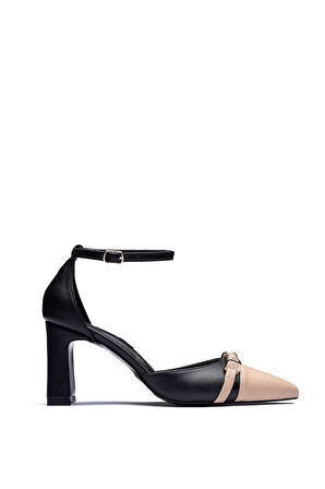 2020 Kadın Stiletto Sivri Burun Bilekten Baglamalı Tokalı Topuklu Ayakkabı