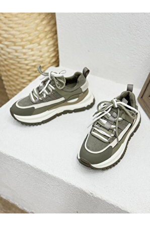 25K331 İÇİ POLAR 6CM KALIN TABAN SNEAKER SPOR AYAKKABI
