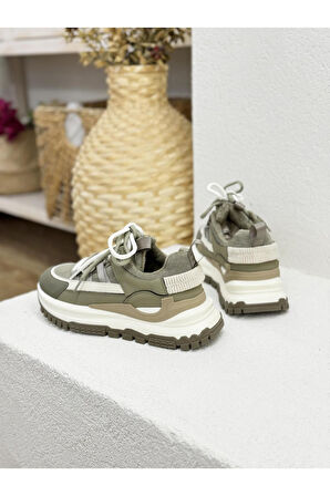 25K331 İÇİ POLAR 6CM KALIN TABAN SNEAKER SPOR AYAKKABI