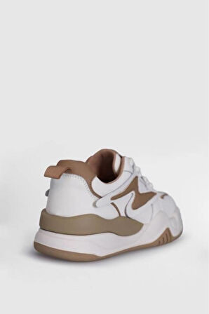 MAYA HAKİKİ DERİ 4CM KALIN TABAN SNEAKER SPOR AYAKKABI