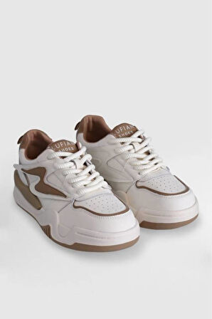 MAYA HAKİKİ DERİ 4CM KALIN TABAN SNEAKER SPOR AYAKKABI