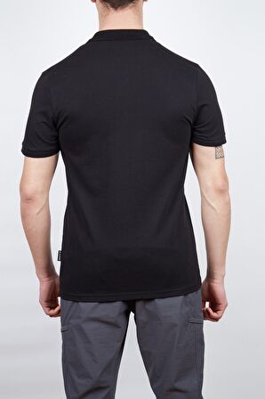 Alpinist Stratus Erkek Polo T-Shirt Siyah