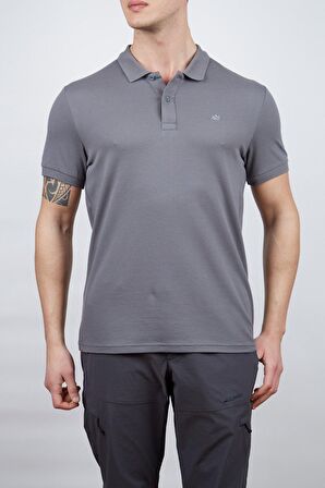 Alpinist Roc Erkek Polo T-Shirt Antrasit