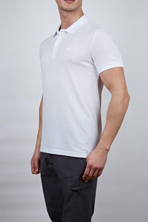 Alpinist Roc Erkek Polo T-Shirt BEYAZ