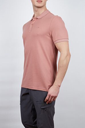 Alpinist Roc Erkek Polo T-Shirt Gül Kurusu