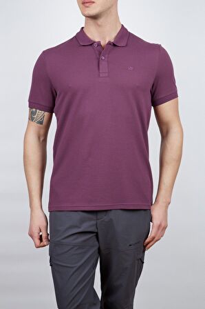 Alpinist Roc Erkek Polo T-Shirt Mürdüm