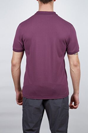 Alpinist Roc Erkek Polo T-Shirt Mürdüm