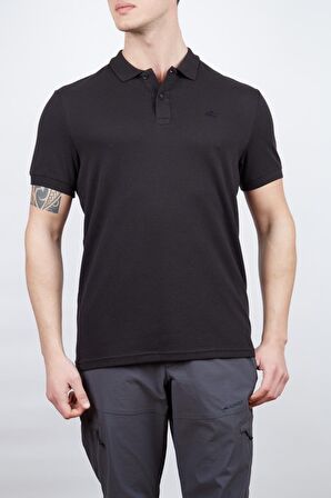 Alpinist Roc Erkek Polo T-Shirt Siyah