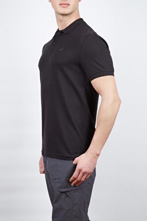 Alpinist Roc Erkek Polo T-Shirt Siyah