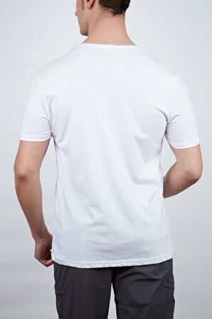 Alpinist Vide Erkek T-Shirt Beyaz