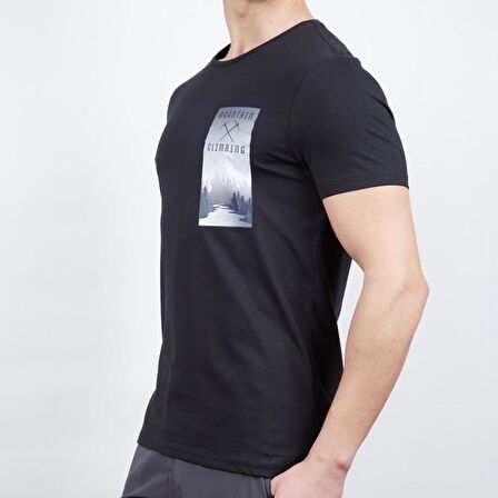 600606 Alpinist Lex Erkek T-Shirt Siyah XL