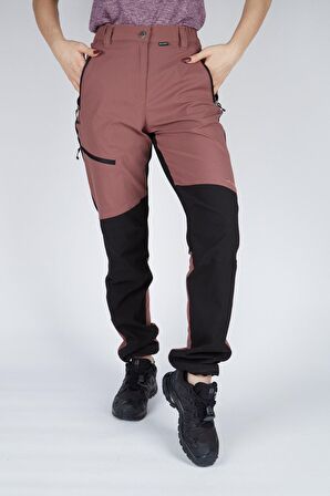 Alpinist Rugged Flex Kadın Pantolon Pembe-Siyah