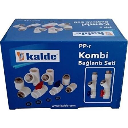 Kalde Kombi Montaj Seti PP 8'li Dirsekli Bağlantı