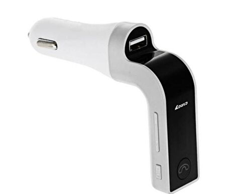 Torima CARG7 Bluetooth Araç FM Transmitter Usb Girişli Beyaz Android İOS Cihazlar Uyumlu