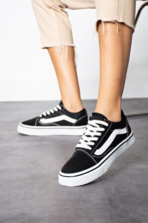 Siyah  Beyaz  Günlük Unisex (Kadın/Erkek) Sneaker