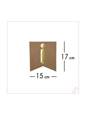 İyi ki Doğdun Banner Kraft Zemin üstüne yazısı Gold Varaklı Lüks Karton Doğum Günü Yazısı Flama