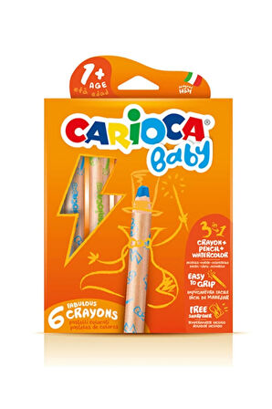 3'lü Bebek Set Mum Boya , 3ın 1 Ahşap Gövdeli Ve Bebek Keçeli Boya 6'lı