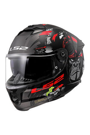 STREAM 2 ANGRY MONKEY MAT SİYAH KASK XL