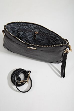 Prada Malzeme Uzun Kısa Askılı Siyah Kadın Portföy Çanta