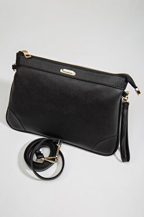 Prada Malzeme Uzun Kısa Askılı Siyah Kadın Portföy Çanta