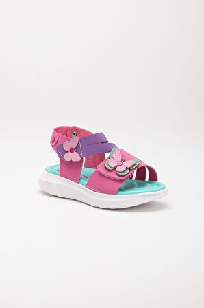 Şirinbebe Şiringenç Kelebek Model Mor Kız Bebek Çocuk Sandalet