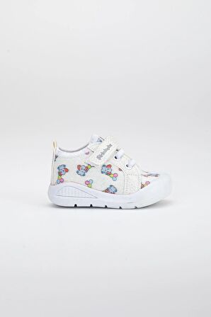 Şirinbebe Şiringenç Keten Gümüş Kız İlkadım Bebek Çocuk Ayakkabısı