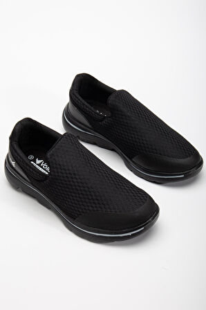 Erkek Günlük Spor Ayakkabı Siyah Bağsız Aqua Faylon Taban