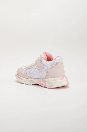 Şirinbebe Ortopedik Kız Bebek İlk Adım Spor Ayakkabı Pudra Cırtlı Anorak Malzeme