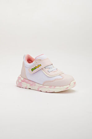 Şirinbebe Ortopedik Kız Bebek İlk Adım Spor Ayakkabı Pudra Cırtlı Anorak Malzeme