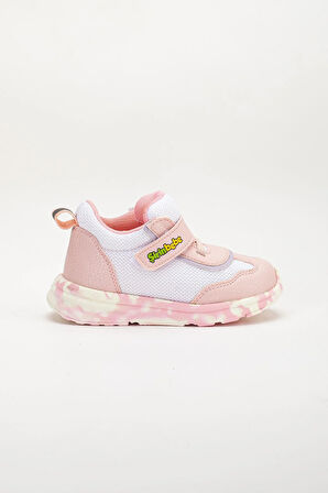 Şirinbebe Ortopedik Kız Bebek İlk Adım Spor Ayakkabı Pembe Cırtlı Anorak Malzeme