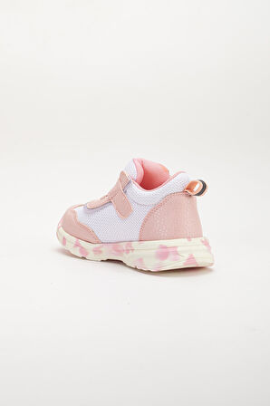 Şirinbebe Ortopedik Kız Bebek İlk Adım Spor Ayakkabı Pembe Cırtlı Anorak Malzeme
