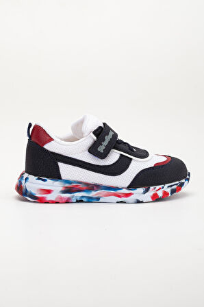 Şiringenç Ortopedik Erkek Çocuk Spor Ayakkabı Kırmızı Cırtlı Anorak Malzeme