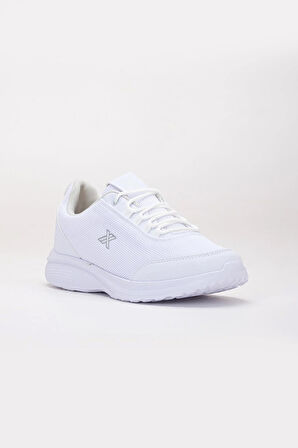 Erkek Spor Ayakkabı Beyaz Anorak Bağcıklı Faylon Taban