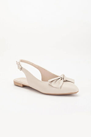 Kadın Babet Ten Arka Açık Fiyonklu