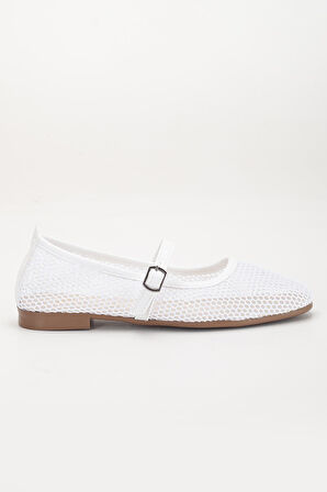 Kadın Babet Beyaz Fileli Baretli