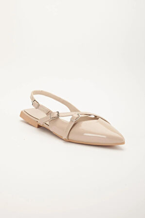 Badın Babet Ten Rugan Çapraz Bantlı Arka Açık Sivri