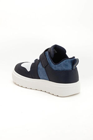 Şirinbebe Şiringenç Erkek Çocuk Spor Ayakkabı Ortopedik Lacivert Cırtlı