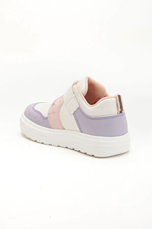 Şirinbebe Şiringenç Kız Çocuk Spor Ayakkabı Ortopedik Pudra Cırtlı