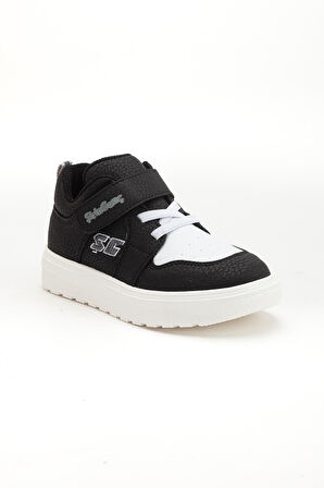 Şirinbebe Şiringenç Erkek Çocuk Spor Ayakkabı Ortopedik Siyah Cırtlı