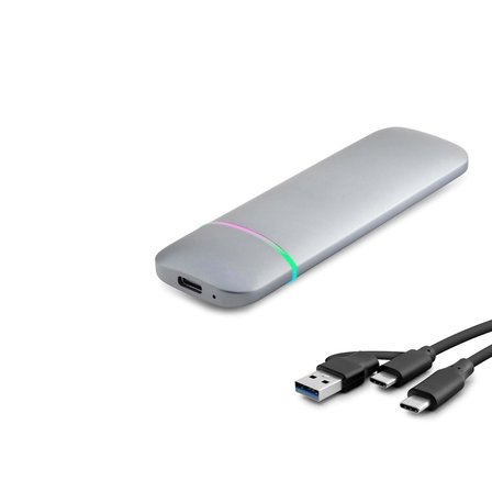 Evimdeyokyok HDX1772 SSD ve HDD Kutusu Type-C 3.1 NVMe NGFF Gri