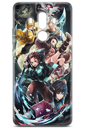 Huawei Mate 10 Pro uyumlu Anime 5 Renkli Tasarım Demon Slayer I